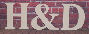28 cm EXTRA LARGE Wooden letters MDF-Hand made-Plaques-Names-Signs-Cambria - Picture 1 of 6