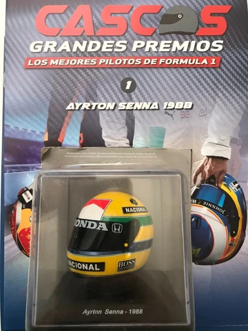 Ayrton Senna (1988) Helmet Collection 1/5 new sealed From Argentina Discontinued Cover