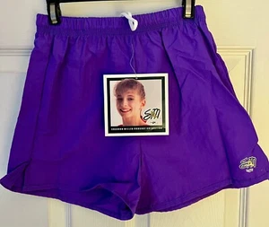 GK SHANNON MILLER BOXERS YOUTH MEDIUM PURPLE SUPPLEX GYMNASTS CHEER SHORTS Sz M - Picture 1 of 8
