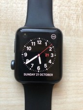 Apple Watch Series 3 42mm Space Grey Aluminium Case with Grey Sport Band (GPS +