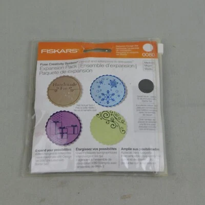 Fiskars 0080 Fuse Creativity System Die Cut Expansion Pack Round Medium #5897 - Image 1 of 4