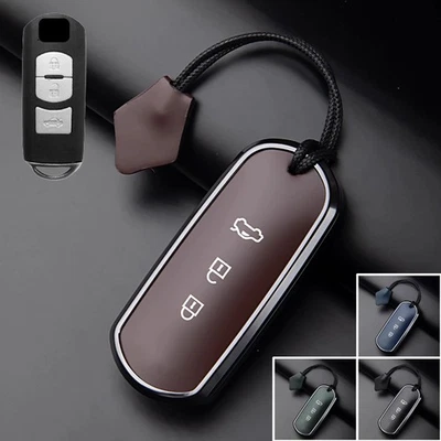 Zinc Alloy Car Key Fob Case Cover For Mazda CX-5 CX-3 2 3 5 MX-5 Miata CX-9 CX-7 - Imagem 1 de 4