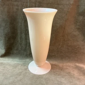 Vaso svasato alto toscano corona vetro Cambridge vintage anni '30 con base larga - Foto 1 di 4