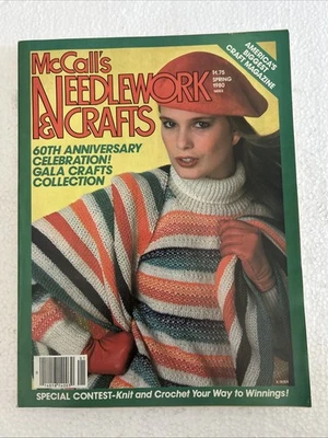 McCall's Needlework & Crafts Magazine Spring 1980 Crafts Knitting Sewing - Image 1 of 4