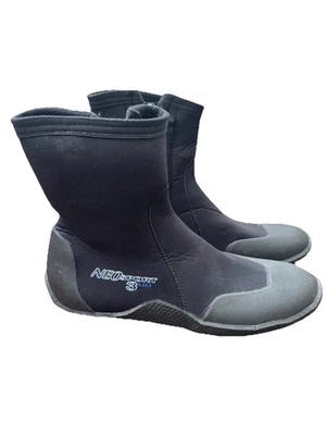 Botas NeoSport para hombre talla 10 negras 3MM altas de neopreno con cremallera Foto 1 de 4