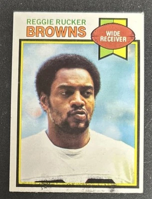 1979 Topps Reggie Rucker Football Card 268 Browns Wide Receiver Poor Stained O/C - Image 1 of 3