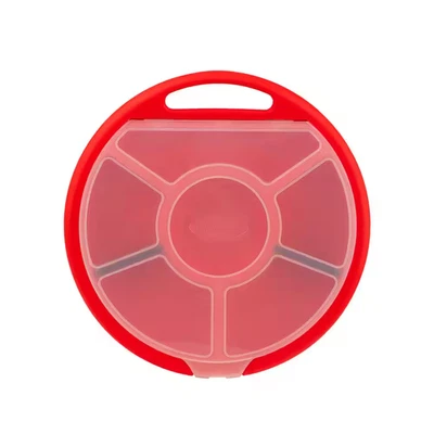 12.25 In. 5 Gal. Bucket Plastic Seat Lid Small Parts Organizer in Red - Image 1 of 4