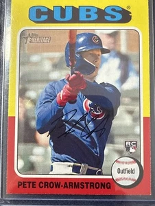 Pete Crow-Armstrong 2024 Topps Heritage #177 Chicago Cubs RC Rookie - Picture 1 of 2