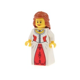1x Lego Minifigure Castle Kingdoms Lion Princess Hair Double Face 7947 cas442
