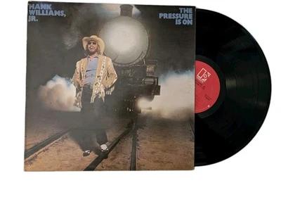 Hank Williams Jr. The Pressure is On 1981 LP Vinyl Album Elektra Records EX - Image 1 of 4