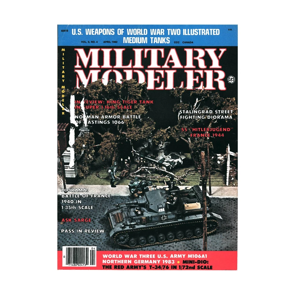 Challenge Military Mod  Vol. 9, #4 "King Tiger Tank in Super 116th Scale Mag VG - Image 1 of 1