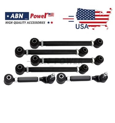 6Pcs Rear Upper & Lower Control  Camber Arms for Honda Accord 2003 2006 Foto 1 de 4