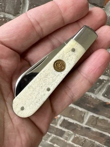 Canal Street Cutlery Boys Knife Smooth Natural Bone 154CM Steel Red Hill Knives - Picture 1 of 17