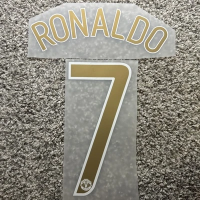 2006/2007 Manchester United Ronaldo 7 Champion League Player size Nameset Number - Image 1 of 2
