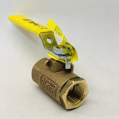 Apollo #7010301 Threaded Female 1/2" Brass Ball Valve 600 CWP Lever Handle - Image 1 of 3