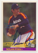 2002 Donruss Originals Recollection Autographs Nolan Ryan Auto /16 Astros E10058