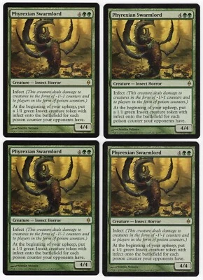 Phyrexian Swarmlord x4 4x 2011 New Phyrexia PLAYSET Green Creature MTG NM AZ2 - Image 1 of 2