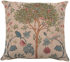 Throw Pillow Cover - William Morris - Kelmscott Tree Beige - 19x19 in Cushion - Picture 1 of 13