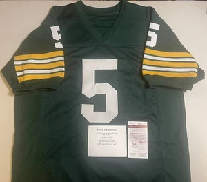 Green Bay Packers Paul Hornung Signed Autographed Jersey- JSA COA - Picture 1 of 3