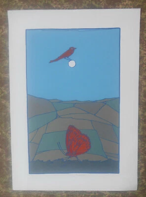 FRANCESCO CASORATI SERIGRAFIA LA SERENATA OPEN EDITION FIRMATA CM. 70 X 50 - Immagine 1 di 2