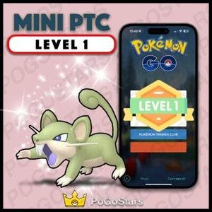 Pokémon PTC Go - Shiny Rattata Kanto - LVL1 Level 1 ✨Read Description✨ - Picture 1 of 1