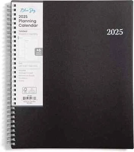 Blue Sky 2025 Weekly and Monthly Planner, January - December, 8.5" X 11", Flexib - Picture 1 of 4