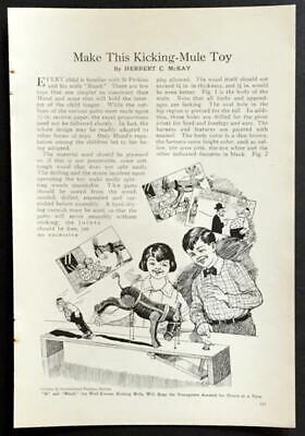 Kicking Mule Action Toy 1927 HowTo Build PLANS *And Her Name Was Maud* Si Slocum • 8.53€