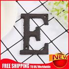 Metal Letters Cast Iron House Sign Doorplate DIY Cafe Wall Decoration (E)