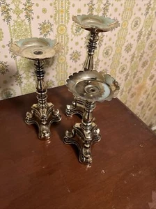 Vintage 1960’s Rubel Baroque candle holders Set Of 3 Rare Find! - Picture 1 of 11