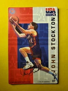 RARO HOF JOHN STOCKTON - OLÍMPICAS DE ESTADOS UNIDOS #07 UTAH JAZZ - IMANES PROFESIONALES 1995 - Imagen 1 de 3