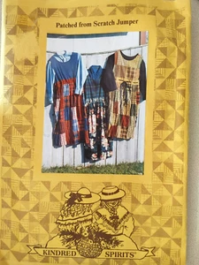 Kindred Spirits Pattern Patched From Scratch Jumper Sizes S M L 8 10 12 14 - Picture 1 of 2
