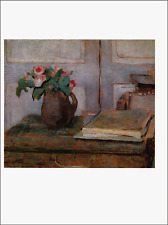 1968 Vintage Print Plate Edouard Vuillard Painting Still Life Paint Moss Roses