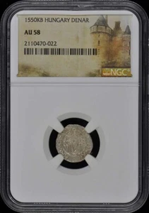 1550KB HUNGARY DENAR NGC AU58 - Picture 1 of 2