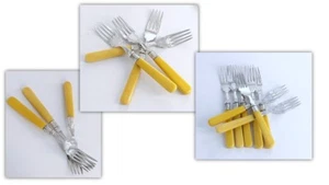 Forchette per pesci con manico in osso antiche - Foto 1 di 8