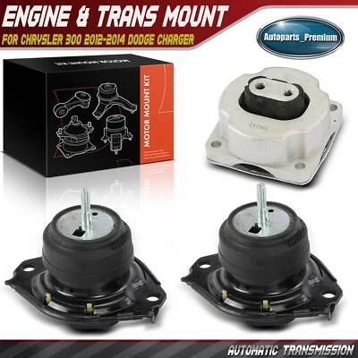3Pcs Engine Motor & Transmission Mount for Chrysler 300 2012-2014 Dodge Charger - Image 1 of 4