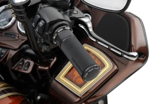 Arlen Ness Fly-By-Wire Fusion Series Grips Black Slot Track 07-303 - Picture 1 of 1