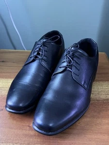 Australian ROC BOOTS Black leather lace up dress Shoe Men's Sz 9 AU Classy Sb12 - Picture 1 of 6