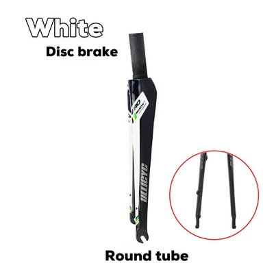 Bicicleta de carretera de liberación rápida de carbono horquilla dura disco/llanta freno horquilla rígida cónica 700C Foto 1 de 4