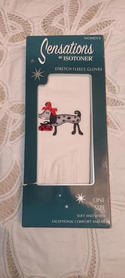 Guantes de lana elásticos Isotoner Cream Sensations 2005 para mujer talla única invierno Foto 1 de 4