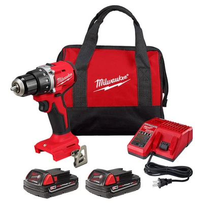 Milwaukee 3601-22CT M18 18V 1/2" Compact Brushless Drill/Driver Kit - Image 1 of 4
