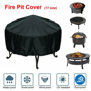 Round BBQ Cover Small Waterproof Outdoor Garden Barbecue Grill Storage Protector - Picture 1 of 5