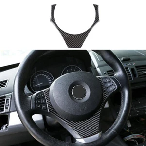 For BMW X3 E83 2006-2010 Real Carbon Fiber Interior Cover Steering Wheel Trim - Picture 1 of 9