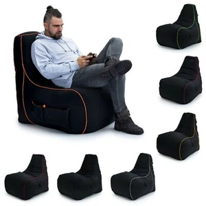 Game Over Outdoor Gaming Bean Bag Chair Large High Back Adult Gamer Beanbag Seat - Picture 1 of 82