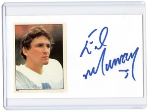 Carte index 3x5 signée ED MURRAY NFL Lions autographe - Photo 1/1