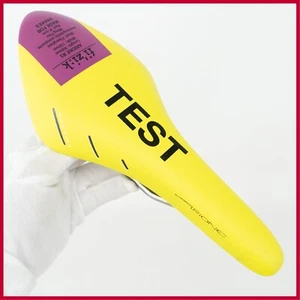 NOS FIZIK ARIONE R3 TEST YELLOW VINTAGE SADDLE SEAT RACING ROAD BICYCLE BIKE OLD - Picture 1 of 7