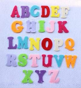 260pcs Alphabet Shape(A-Z) Felt Appliques craft Sewing Supplies kids accessories - Picture 1 of 1