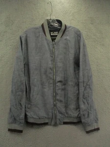 Jack & Jones MLMR Record Bomber Jacket Chambray Blue Mens Size 175/96A US L - Picture 1 of 10