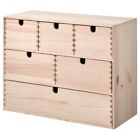 IKEA Mini Chest of Draws Solid Pine Storage Organiser Paintable 42x18x32 cm