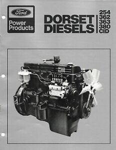 Equipment Brochure - Ford - 254 CID et al Dorset Diesel Engines - c1976 (E8013)