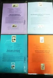 1989 USPS Souvenir Pages First Day Commemorative Panels - 33 Panels MNH - Picture 1 of 9